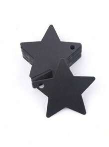 100±10 个波浪牛皮纸花礼品标签，万圣节圣诞节婚礼派对牛皮纸礼品标签 5 * 3cm/2 * 1.2 英寸服装 DIY 标签（黑色/白色/牛皮纸）