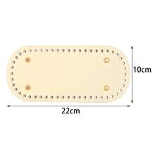 1pc Handmade PU Leather Oval Woven Bag Bottom Board, High Quality PU Leather Durable, Waterproof Bottom Insert, Suitable For Crochet, Sewing And DIY Crafts - Multicolor-oval - View 31