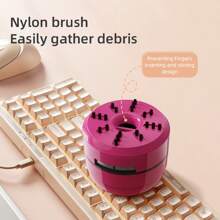 Mini tragbarer Tisch-Staubsauger, kabelloser batteriebetriebener Staub-Kollektor, Kunststoff-Mikro-Krümel-Reiniger für Zuhause und Büro, praktische Büroartikel und batterie-lose Studentenzubehör - perfekt zum Reinigen von Schreibtischen und Arbeitsflächen, Aufheben von kleinen Gegenständen, Radiergummis, Spänen (Batterien müssen separat gekauft werden)