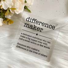 Centerpieces Difference Maker Office Decor - A Dedicated Individual Who Can Make A Big Impact Even With Just A Small Action Or Few Words. Ideal For Desk Decor, Boho Office Decor, And Room Decor Aesthetic. Also A Great Gift Option For Best Friend Gifts, Birthday Gifts For Women, And Anniversary Gifts. Perfect For Home Office, Living Room, And Bedroom Scenes. Suitable For Occasions Like Birthdays, Anniversaries, And General Gifting Moments. - Multicolor - View 3