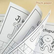 26 English Letters Tracing Workbook, 28 Pages Of A-ZAlphabet Practice Paper Learning English Exercise Book,ABC Writing Workbook Handwriting Workbook ForPreschool Kids, Toddler Boy Toys,GameBook.Book For Kids,Kid Learning