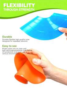 10PCS Disc Round Mouth Logo Plate Basketball Obstacle Logo Cone Disc Foot Logo Football Training Equipment Equipment - Multicolor - View 4