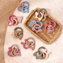 Silicone Animal Teething Bracelet, Silicone, Chewable Teething Stick, Rattle Toy For Infant, Teething Stick, Anti-Bite Toy,Baby Toys Teething,Teething Bracelet,Baby Rattle Teether