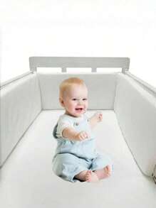 AIBOYING 1 件婴儿和儿童床护栏，可拆卸和清洗，防摔防撞床保险杠，适合男孩和女孩的柔软床安全护栏，适合所有季节，节日礼物