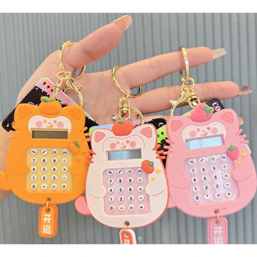 Calculadora Criativa Labirinto Pingente De Chaveiro De Brinquedo - Neon - Visão 1