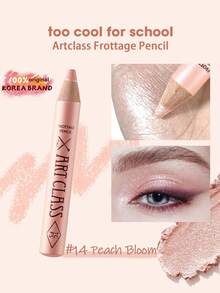 Too Cool for School Artclass Matte Eyeliner Pencil #14 Peach Blossom, Creamy Powder Texture, Lightweight Application, Buildable, Long-Lasting And Smudge-Proof, Breathable And Pigmented, Skin-Friendly Formula, Twist-Up Precise Tip, 1.1g/0.03oz, Korean Cosmetics - #14 Peach Bloom - 查看 1