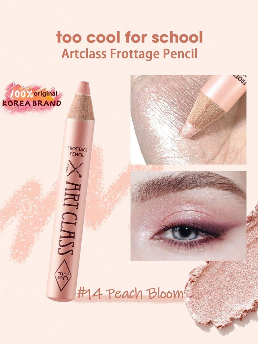 Too Cool for School Artclass Matte Eyeliner Pencil #14 Peach Blossom, Creamy Powder Texture, Lightweight Application, Buildable, Long-Lasting And Smudge-Proof, Breathable And Pigmented, Skin-Friendly Formula, Twist-Up Precise Tip, 1.1g/0.03oz, Korean Cosmetics - #14 Peach Bloom - 查看 1