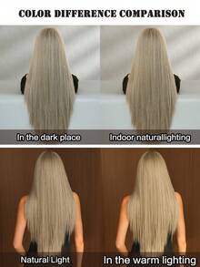 7JHH WIGS 28 Inch Extra Long Gray Wigs For Women - Elegant Fluffy Synthetic Straight Wig With Bangs, Premium Synthetic Heat Resistant Fiber Grey Hair Wig For Daily Wear, Cosplay & Party Use, Graduation Gift & Mother's Gift Wig Accessories - 灰色 - 查看 7
