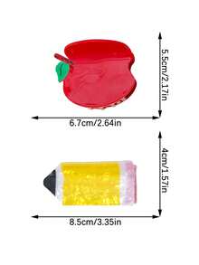 1 Stück Buch & Bleistift geformter Muster, lustige Büroartikel Serie Haarspange, lässiger modischer Campus Stil Haaraccessoire für Frauen, geeignet für Pendeln, Fotoshooting Haaraccessoires Mode Haarklammern Damen Haarklemmen lässige Haarklammer Herbst Accessoires Herbst Mode Haarklammer Winter für Urlaubsoutfits Frau