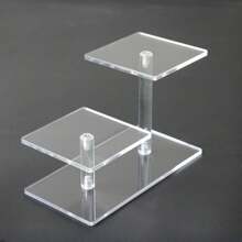Acrylic Transparent Tiered Display Rack, Perfume Rack, Cake Stand, Action Figure, Doll, Model Doll Shelf, Cosmetic Storage Rack - Clear - View 4