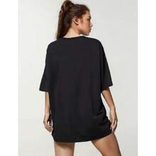 Plus Size Elegant Casual T-Shirt, Women's Gilmore Ghouls Where You Haunt I Will Follow Apparel Round Neck Tee Short Sleeve Top For Spring & Summer Vacation Clothing Gifts For Women