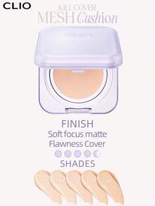 Clio K-Beauty KILL COVER MESH BLUR 氣墊粉底組，15g*2 [含補充裝]，SPF40+ PA++++，涼感清爽，柔焦霧面妝效，控油遮毛孔，打造無瑕肌膚，輕盈順滑，長效亮澤，敏感肌適用 - #23N GINGER - 查看 3