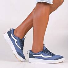 Comfortable And Durable Casual Sneakers For All Moments - Sizes 34 To 43 - 深藍色配黑色 - 查看 6