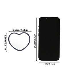 1pc Elegant European Style Double-Sided Makeup Mirror(Plastic Housing), Design And Decoration Craftsmanship, Desktop Love Double-Sided Makeup Mirror, Valentine'S Day Wedding, Birthday Party, Bathroom Accessories, Retro Decoration, Home Dressing Mirror, Room Decoration Aesthetics, Home Decor - Multicolor - View 12