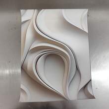 3 件极简主义现代抽象几何艺术，无框 2D 平面帆布画和海报，家居装饰、墙壁艺术、房间装饰、节日礼物、客厅、卧室、餐厅、办公室装饰画 - 白色 - 查看 7