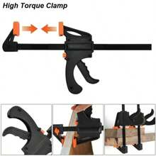 Woodworking Clamp F Bar Hard Quick Slid Release Ratchet Speed Squeeze Clip Kit Long Carpenter Set Nylon Gadget Wood Work Hand Tool Carpentery DIY 4inch 6inch