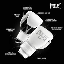 PowerLock2 - Guantes de Entrenamiento - Blanco/Gris - Ver 9