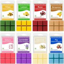 1/6 包 3.0 盎司香氛蜡烛，香味浓郁，大豆蜡，适用于蜡烛熔炉 - 依兰、柠檬、玫瑰、佛手柑、樱花、薰衣草、茉莉、无花果 - 彩色 - 查看 2