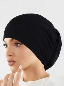 女士弹力头巾 - 弹性全包覆式癌症化疗帽，柔和灰色 - 适合日常、节日、术后佩戴 - 易于护理且佩戴稳固 - 理想的生日/母亲节礼物、宗教场合、优雅头饰、耐用结构、头部遮盖物、特殊场合睡眠帽 - 顏色 - 查看 5