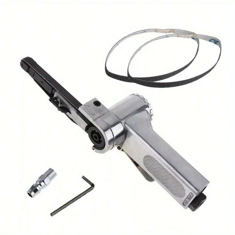 1pc Mini Pneumatic Handheld Angle Grinder - Portable Air Belt Sander Tool For Wood, Metal Sanding & Grinding - 1 cái - Xem 1