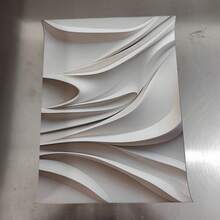 3 件极简主义现代抽象几何艺术，无框 2D 平面帆布画和海报，家居装饰、墙壁艺术、房间装饰、节日礼物、客厅、卧室、餐厅、办公室装饰画 - 白色 - 查看 5