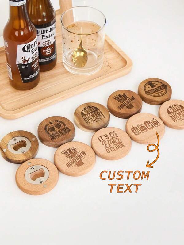 10pcs 30pcsCustom Engraved Magnetic Bottle Opener - Laser Etched Valentine's Day Gift For Him/Her, Stainless Steel Beer Opener With Strong Fridge Magnet, Unique Wedding Favors For Groomsmen/Bridal Shower, Personalized Anniversary Keepsake, Gift For Father, Multi-Functional, Colorful, Modern, Custom, Personalized, Unique, Ideal Gifts For Him, Ideal Gifts For Her, Boyfriend, Dad, Girlfriend, Mom, Family, Friends, Tea Room, Home, Garden, Office, Home Decor, Home Decor