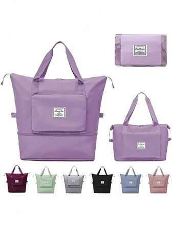 Large Capacity Travel Duffel Bag For Women Man, Sport Gym Bag Expandable Foldable Carry On Bag With Dry And Wet Separation Pocket, School Weekend Overnight Bag