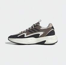 Adidas 阿迪达斯 Ozelle 男女款休闲运动鞋，舒适跑步鞋，ID3577 - 棕黑色 - 查看 2