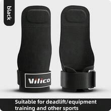 1 Pair Sports & Fitness Protective Gloves, Suitable For Pull-Ups, Bench Press, Super Fiber Wrist Support, Strong Grip Assist Strap, Heavy Duty Lifting Strap - Multicolor - View 3