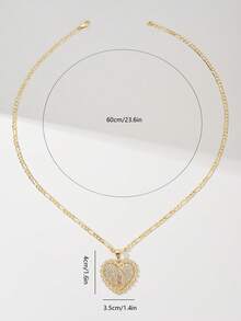 1 pièce Pendentif Collier Vierge Marie Cœur Sacré en cuivre plaqué or 14 carats avec cubique zircone gravé en 3 couleurs, boîte cadeau de bénédiction, convient pour mère/couple/meilleure amie/être cher, à porter au quotidien et pour les fêtes (Saint-Valentin, Fête des Mères, Cadeau)