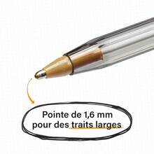 Bic Cristal Fun Ballpoint Pens, Pink Ink Smudge-Proof Writing Pens And Wide Point (1.6mm), Pack Of 20-444565 - 彩色 - 查看 5