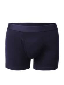 Men's Underwear With Support Pouch Breathable Boxer Brief Cotton Soft Moisture-Wicking Breathable Panties With Comfort Flex Waistband - màu đen - Xem 2