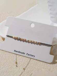 1 pezzo Braccialetto bohémien, simbolo di riduzione dell'ansia, adatto per uso quotidiano, regalo per amici, famiglia, coppie, compleanni e festività - Multicolore - Visualizzare 7