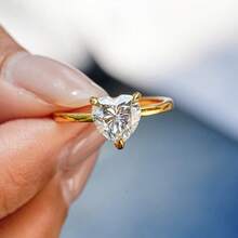 1pc S925 Sterling Silver Luxury Gold-Plated Ring, Suitable For Women To Wear At Weddings And Formal Events, Luxury Jewelry Brand