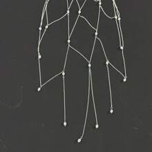 1 件波西米亚风格珍珠头带，多层流苏发链，女士发饰，西方珠宝，新娘婚礼装饰 - 彩色 - 查看 7