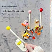 多巴胺挂钩发圈收纳架浴室发饰发夹皮筋头箍钩发绳饰品粘钩 - 彩色 - 查看 7