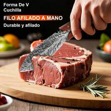 Cuchillo Vikingo Exteriores 3.7 Pulgada,Cuchillo Carnicero Forjado A Mano Con Vaina,Cuchillo De Caza,Cuchillo Chef,Acero De Alto Carbono,Aplicar Para El Hogar,Camping,Barbacoa,Cortar Carne - Rojo - Ver 6