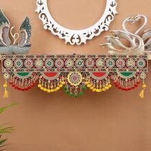 Tied Ribbons 36 Inch Multicolored Designed Toran Toranam For Door And  Puja Decorations Wall Hanging Toran Bandarwar For Home Mandir Housewarming Diwali Decorations For Home