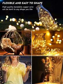 Solar Fairy Lights Outdoor 7M/12M/22M/32M | LED Waterproof String Lights With 8 Modes & Timer