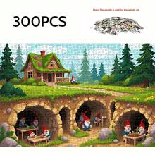 1000/500/300 片成人拼图，38x26 厘米/14.96x10.24 英寸，高品质厚纸板，色彩鲜艳，便携式艺术装饰 DIY 爱好必备，生日、万圣节、感恩节、斋月、复活节的完美礼物，工艺精湛，学习、娱乐活动游戏，艺术拼图系列，激发创造力，增强认知能力 - 彩色 - 查看 7