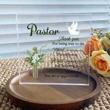 Đồ trang trí bàn làm việc cảm ơn mục sư - Món quà độc đáo cho người lãnh đạo tinh thần của bạn, lý tưởng cho văn phòng và phòng khách. Món đồ xinh đẹp này cũng là một vật trang trí nhà tuyệt vời và có thể là một sự bổ sung tuyệt vời cho bất kỳ phòng ngủ nào. Nó là một món quà chu đáo cho giáo viên, quà tặng cho chị em gái. - Nhiều màu - Xem 9