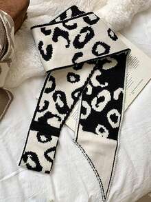 1件复古针织纽扣围脖，时尚百搭开衩领口围脖，女士保暖连衣裙围脖，防寒保暖 - 黑色 - 查看 3