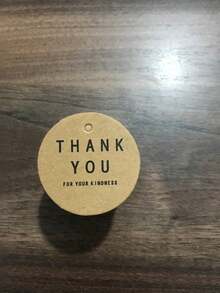 100±10 个波浪牛皮纸花礼品标签，万圣节圣诞节婚礼派对牛皮纸礼品标签 5 * 3cm/2 * 1.2 英寸服装 DIY 标签（黑色/白色/牛皮纸）