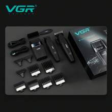 VGR Hair Trimmer Professional 9000 RPM Trimmer Set Digital Display Reciprocating Shaver Electric Trimmer Men Clipper Digital Display Clippers Set Charging Model Barber Hair Clipper V-640 S3