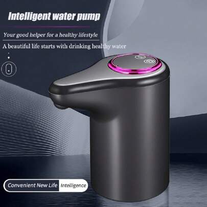 Foldable Electric Water Pump For Home Water Dispenser, Automatic Water Extraction For Bottled Water/Water Cooler/Camping Water Bag, Convenient And Hygienic Water Extraction, USB Rechargeable, One-Touch Automatic Pumping, Foldable And Storable, Suitable For Kitchen, Office, Car