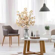 Artificial Cherry Blossom Flowers 4 Pcs Faux Cherry Blossom Stems Faux Silk Cherry Blossom Branches 41'' Fake Flowers Long Stems For Vase Arrangements Home Wedding Table Decor (Pink) KF - Rượu sâm banh - Xem 6