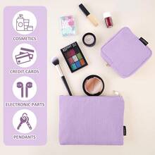 Cosmetiquera para Maquillaje de Pana - Morado - Ver 11