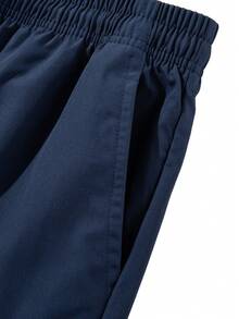 Men's Autumn & Winter Outdoor Workwear Straight-Leg Pants: Large Zippered Pockets, Elastic Drawstring Waist, Slant Pockets-Perfect For Trekking, Fishing, Camping, Climbing, Sports, Fitness, Running And Casual Wear. - Navy Blue - View 9