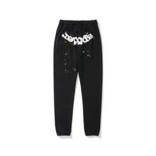 Men's And Women's Hooded Pullover Sweaters And Hooded Sets, Casual And Fashionable Sweatshirts  Letter  Spider    Casual    Pocket  Drawstring - màu đen - Xem 3