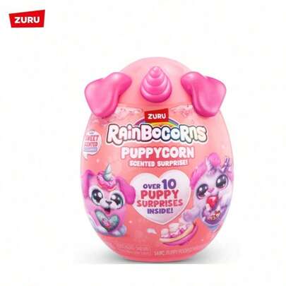  Huevo sorpresa con aroma ZURU Rainbocorns - Incluye talla grande de 10 juguetes de cachorros y unicornios, ¡talla grande 14 Poopcoinz! Regalo de Navidad y cumpleaños